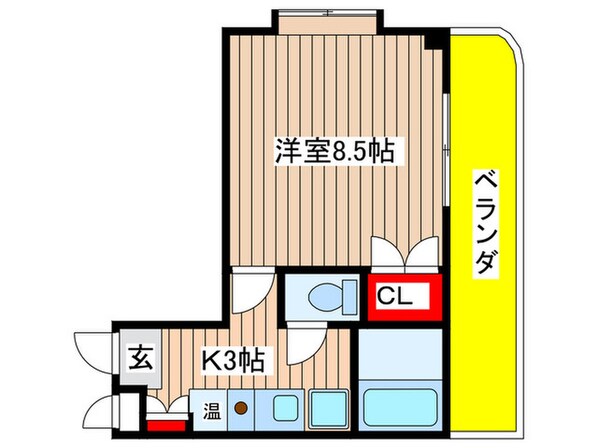 ＨＫマンション北沢　東棟の物件間取画像